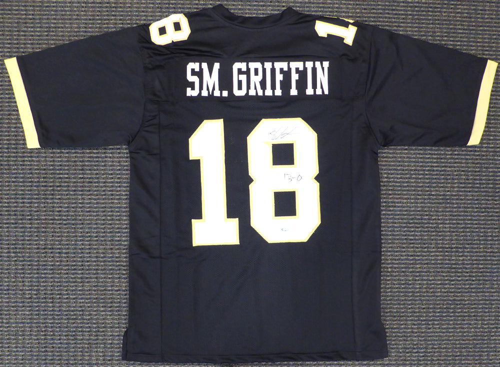 UCF Golden Knights Shaquem Griffin Autographed Black Jersey "13-0" MCS Holo Stock #134405