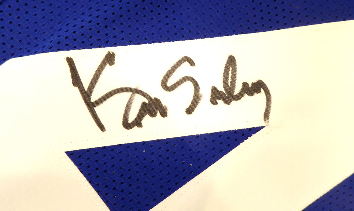 Seattle Seahawks Kenny Easley Autographed Framed Blue Jersey MCS Holo Stock #177855