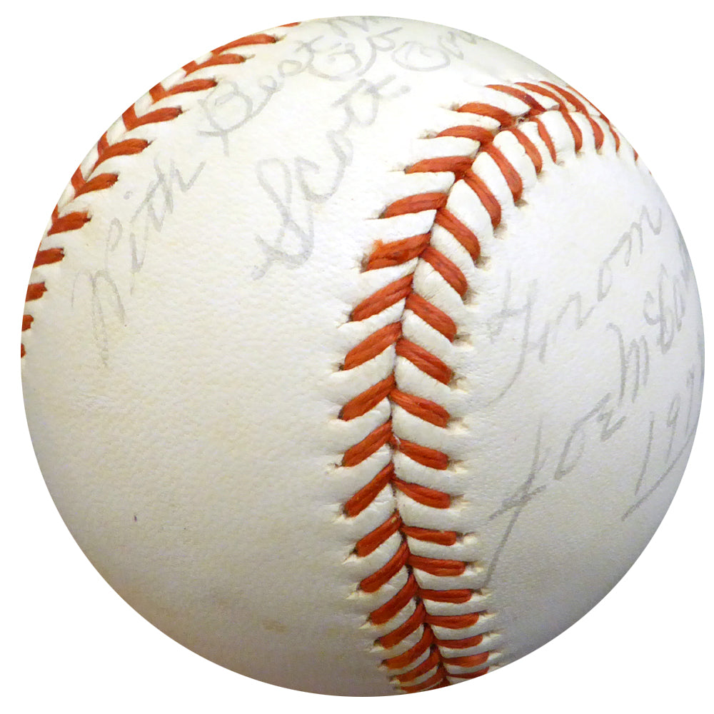 Joe McCarthy Autographed Official League Baseball New York Yankees "To Scott Best Wishes" Beckett BAS #A76425