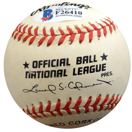 George Cisar Autographed Official NL Baseball Brooklyn Dodgers "Brooklyn Dodgers 1937" Beckett BAS #F26410