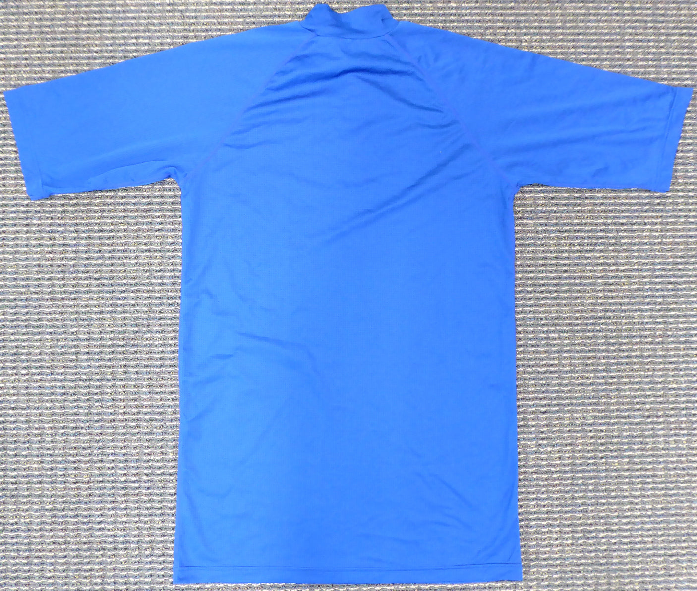 Unsigned Ichiro Suzuki Seattle Mariners Blue Short Sleeve Game Used Under Shirt IS Holo Stock #175769