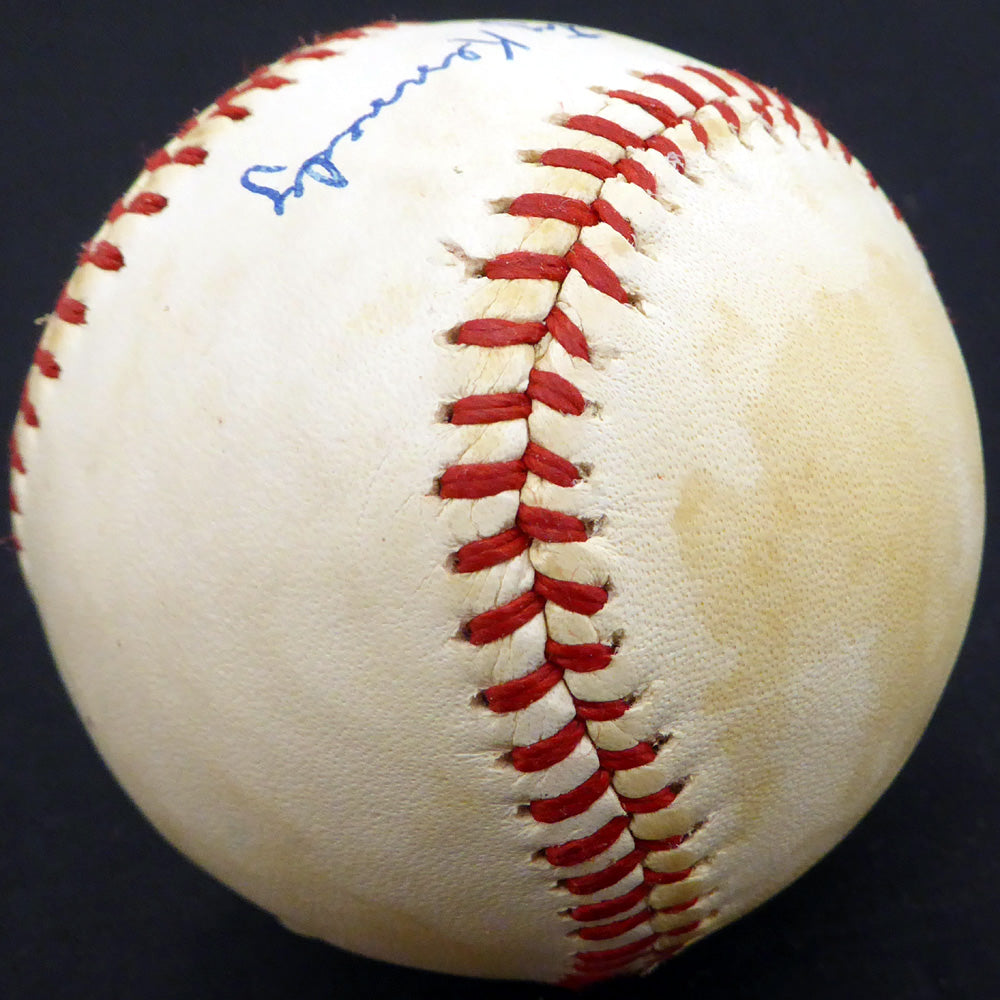 Monte "Monty" Kennedy Autographed Official OL Baseball New York Giants Beckett BAS #F29360