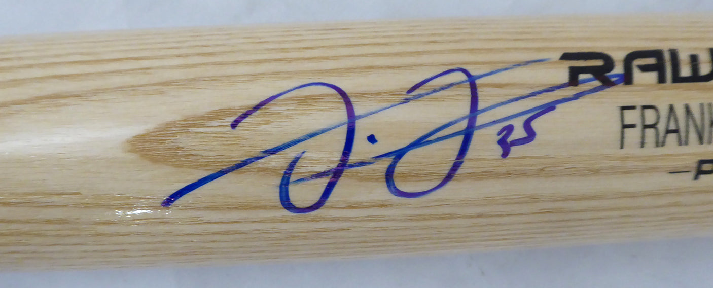 Frank Thomas Autographed Blonde Rawlings Bat Chicago White Sox Beckett BAS Stock #177490