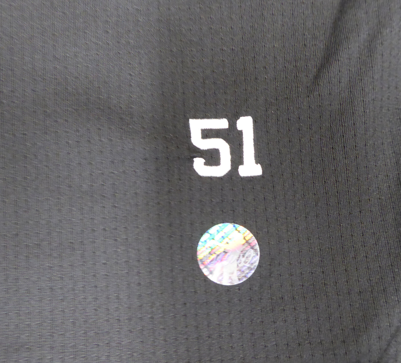 Unsigned Ichiro Suzuki Seattle Mariners Black Short Sleeve Game Used Asics Under Shirt IS Holo Stock #179834