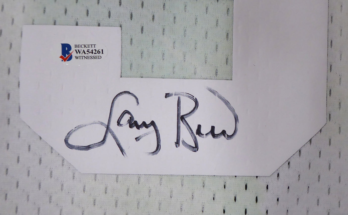 Boston Celtics Larry Bird Autographed Authentic Cloudy Skies Mitchell & Ness Jersey Beckett BAS #WA54261