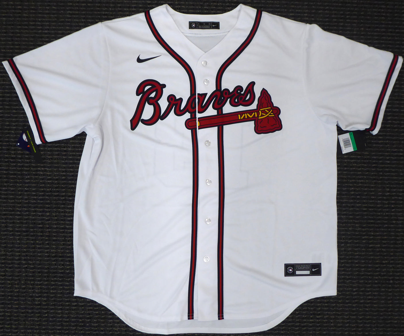 Atlanta Braves Ronald Acuna Jr. Autographed Nike White Jersey Size XL Beckett BAS Stock #181845