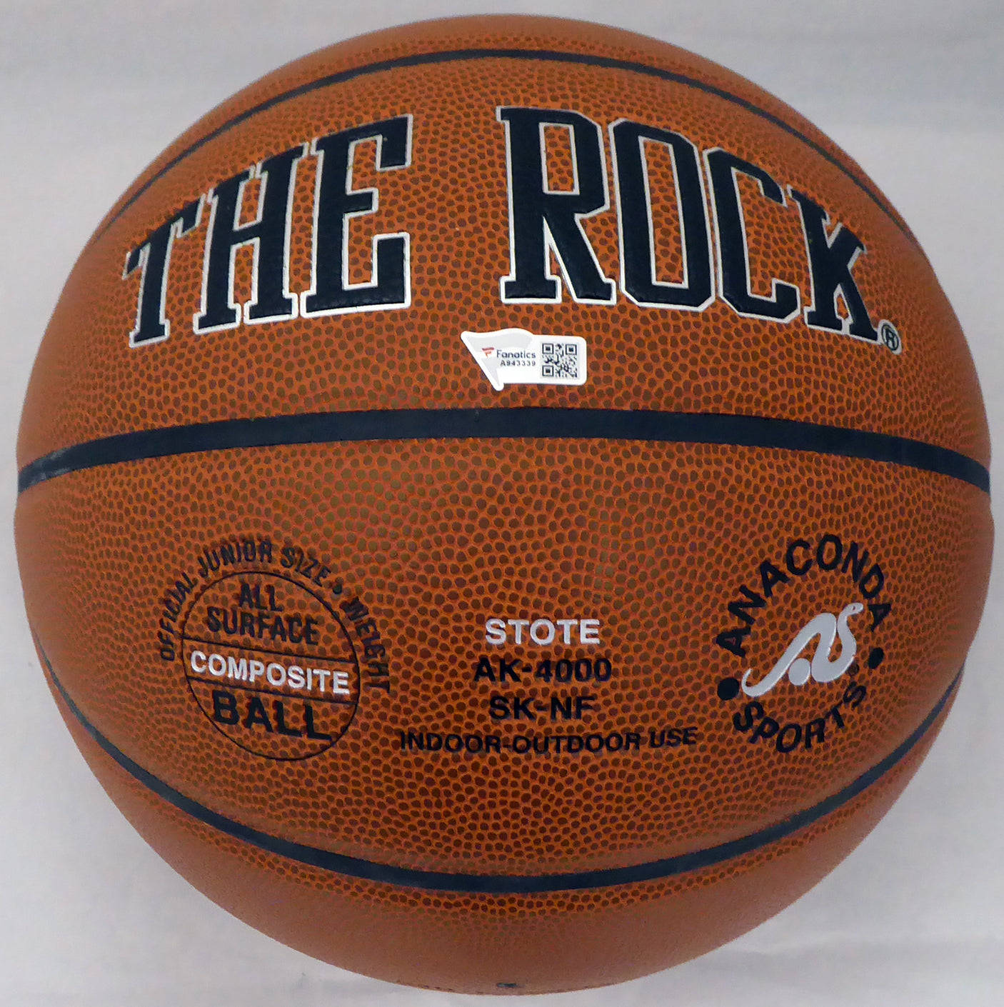 Jim Boeheim Autographed The Rock Basketball Syracuse Orange "05 Champs" Steiner Stock #185850