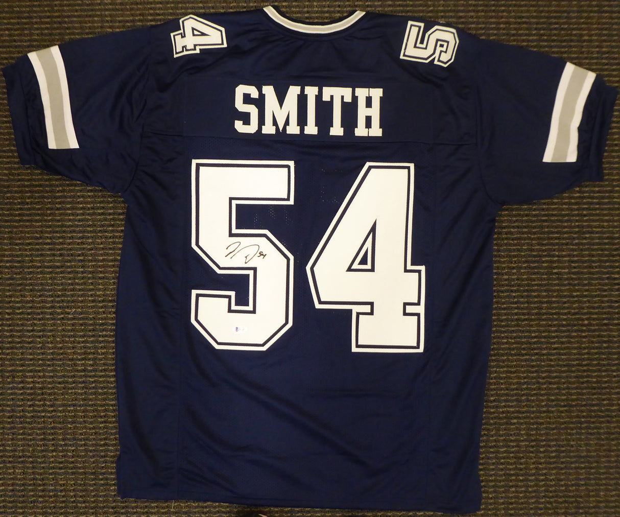 Dallas Cowboys Jaylon Smith Autographed Blue Jersey Beckett BAS Stock #187474