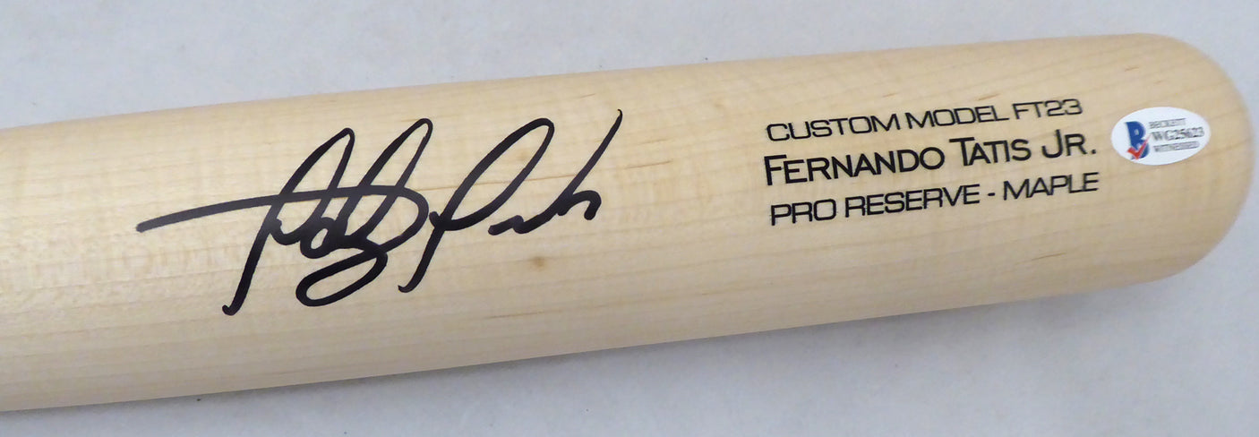 Fernando Tatis Jr. Autographed Blonde Victus Game Model Bat San Diego Padres Beckett BAS Stock #189447