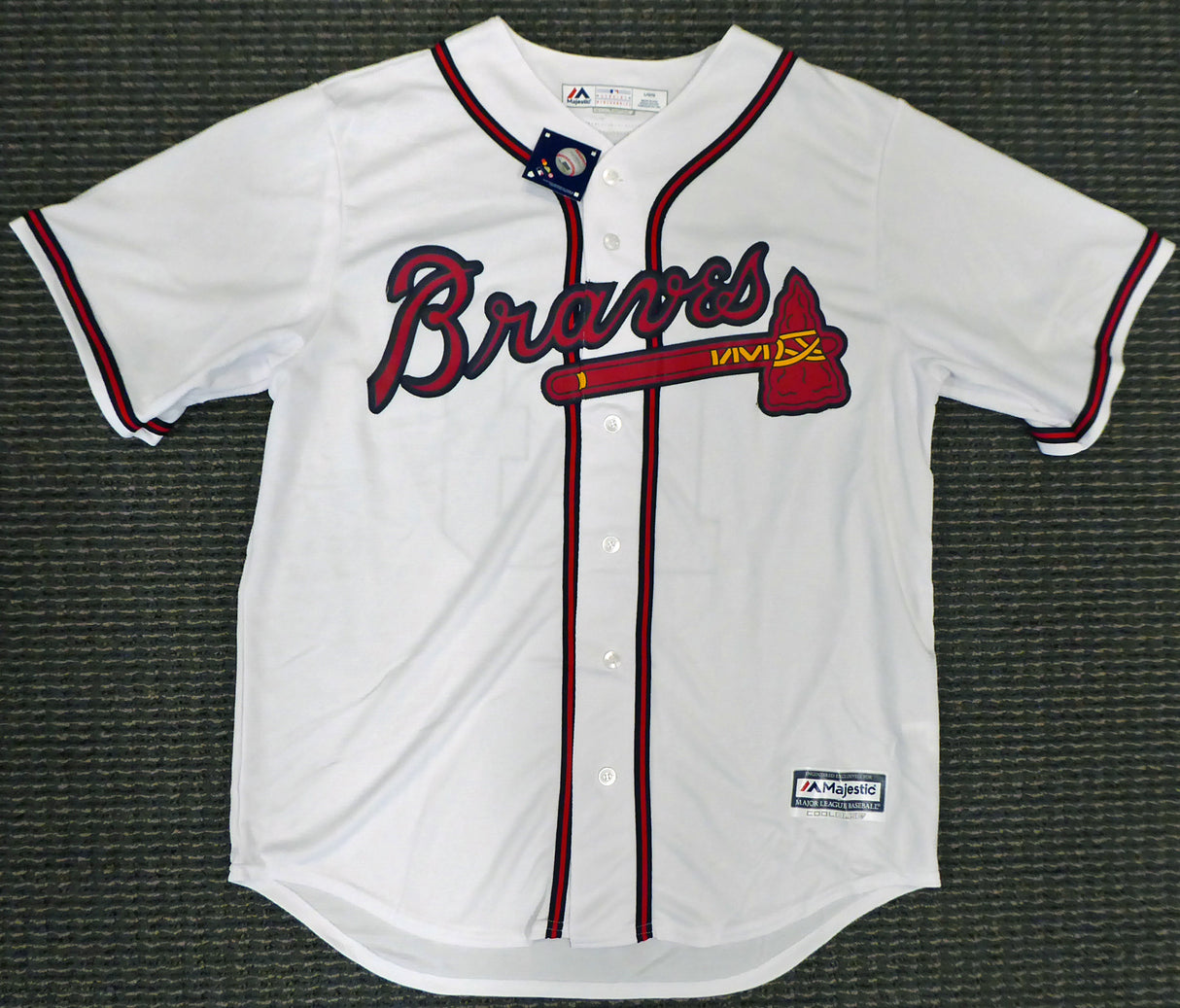 Atlanta Braves Ronald Acuna Jr. Autographed Majestic Cool Base White Jersey Size L "2018 NL ROY" Beckett BAS Stock #190026