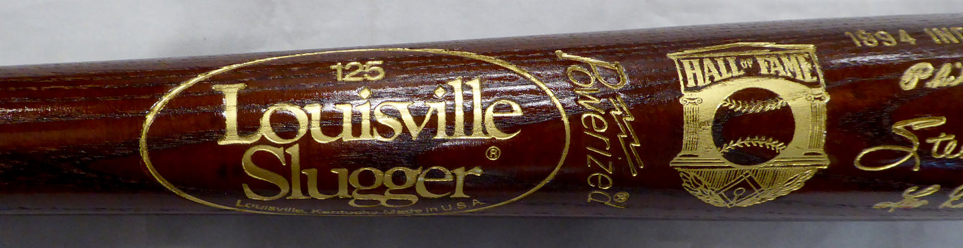 Unsigned 1994 Baseball Hall of Fame Induction Bat Phil Rizzuto, Steve Carlton & Leo Durocher SKU #207940