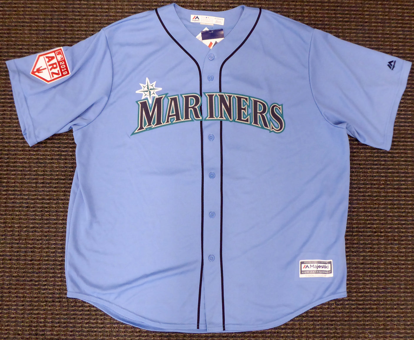 Seattle Mariners Ichiro Suzuki Autographed Blue Majestic 2019 Spring Training Jersey Size XXL IS Holo SKU #193828820