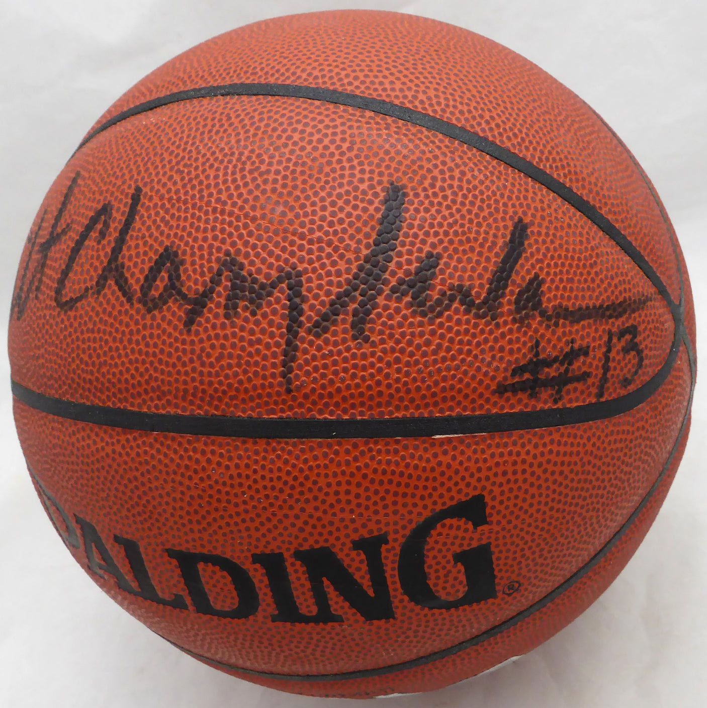 Wilt Chamberlain Autographed Official Spalding Basketball Los Angeles Lakers Beckett BAS QR #AC74587