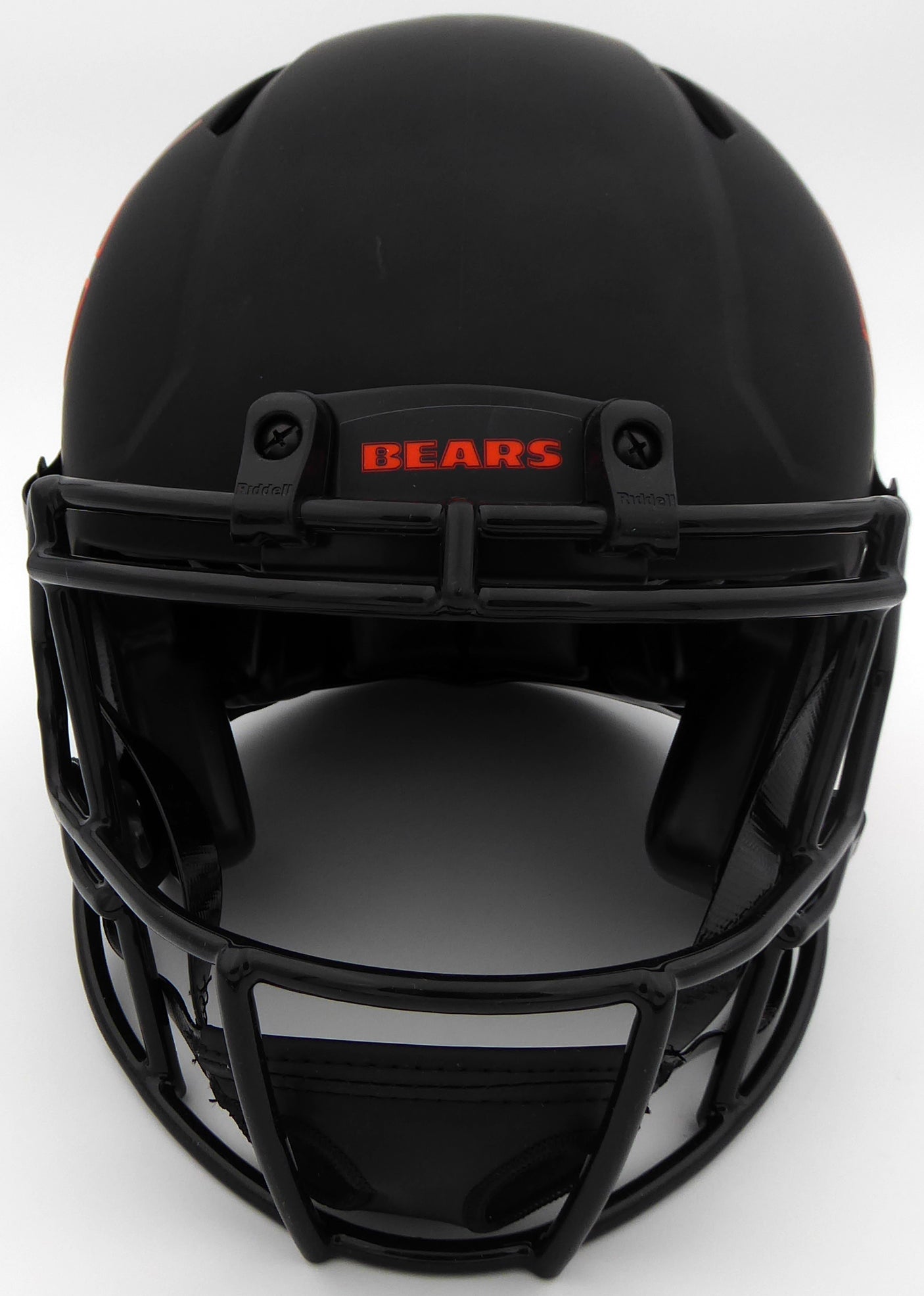 Justin Fields Autographed Chicago Bears Eclipse Black Full Size Authentic Speed Helmet Beckett BAS QR Stock #194775