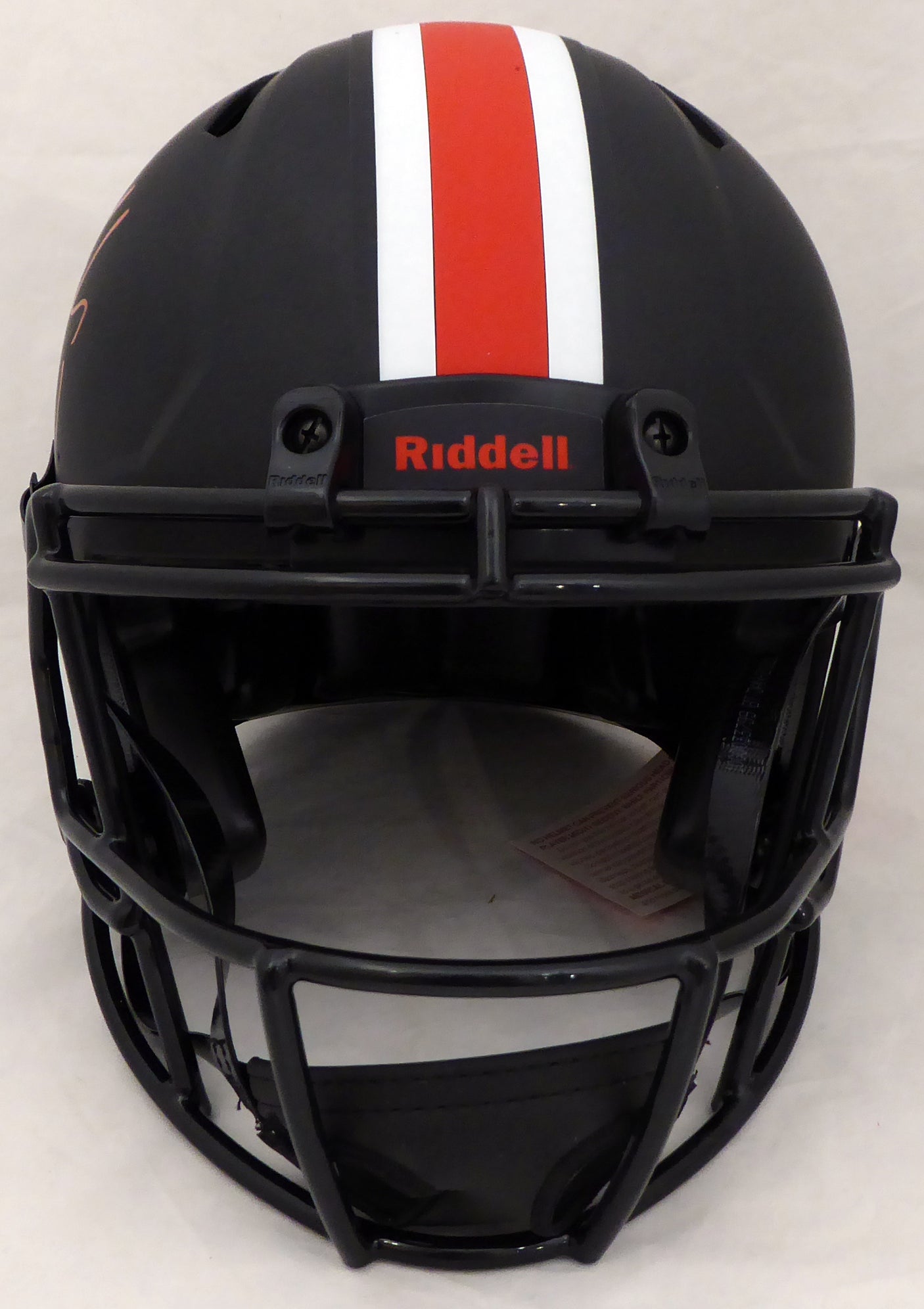 Justin Fields Autographed Ohio State Buckeyes Eclipse Black Authentic Speed Full Size Helmet Beckett BAS #WG94075