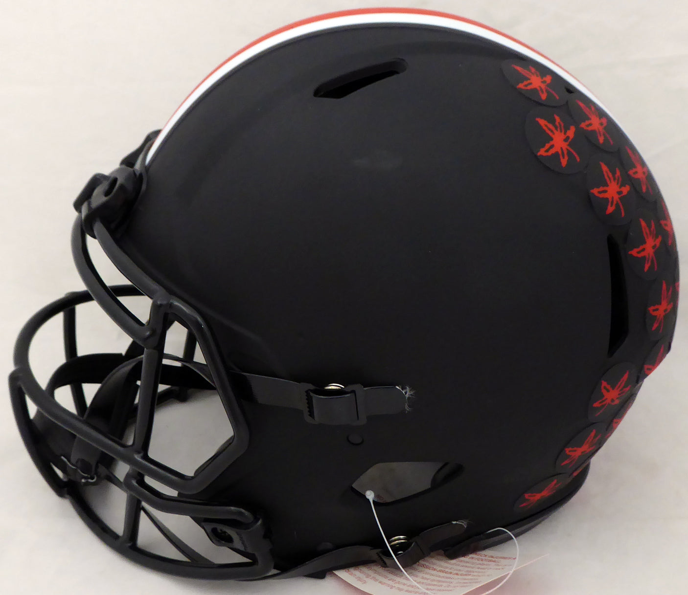 Justin Fields Autographed Ohio State Buckeyes Eclipse Black Authentic Speed Full Size Helmet Beckett BAS #WG94075