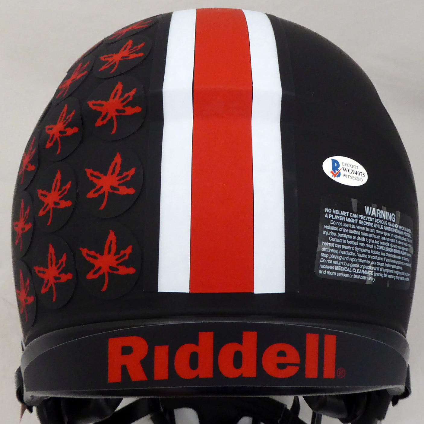 Justin Fields Autographed Ohio State Buckeyes Eclipse Black Authentic Speed Full Size Helmet Beckett BAS #WG94075