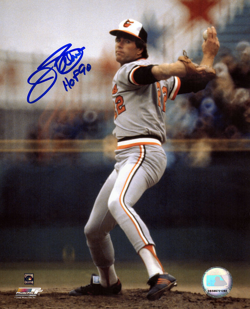 Jim Palmer Signed Baltimore Orioles Wind Up Pitching 8x10 Photo w/HOF'90