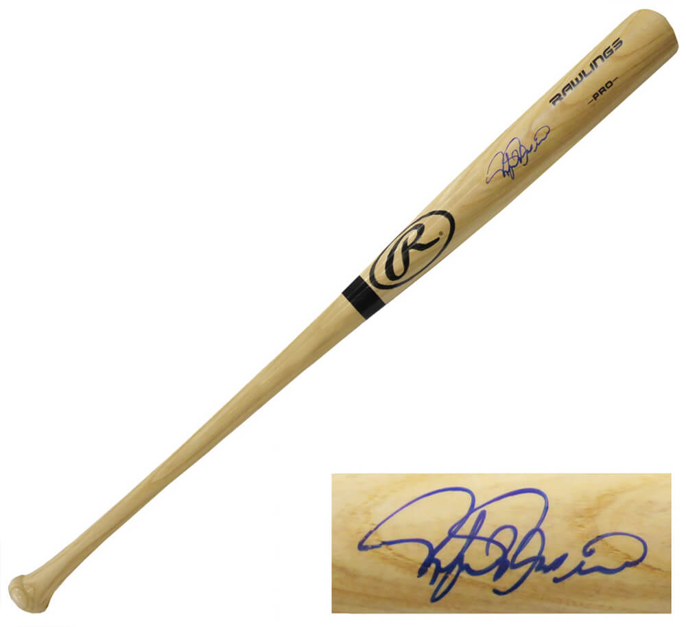 Rafael Palmeiro Signed Rawlings Pro Blonde Baseball Bat