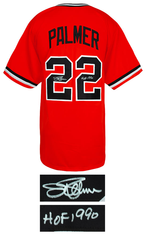 Jim Palmer Signed Orange Custom Baseball Jersey w/HOF'90