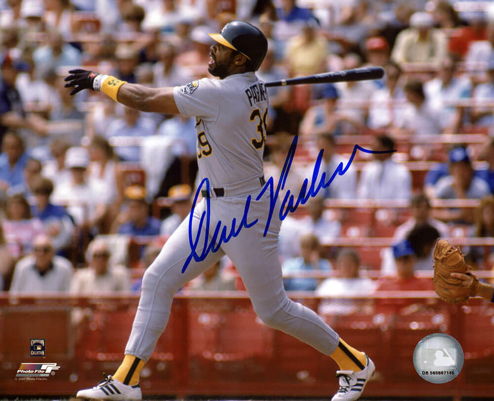 Dave Parker Signed Oakland Athletics (A's) Swinging Action 8x10 Photo