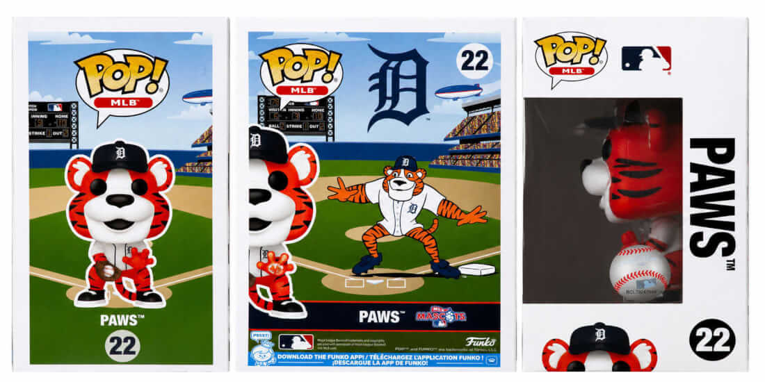 Lance Parrish Signed Detroit Tigers 'Paws' MLB Mascot Funko Pop Doll #22