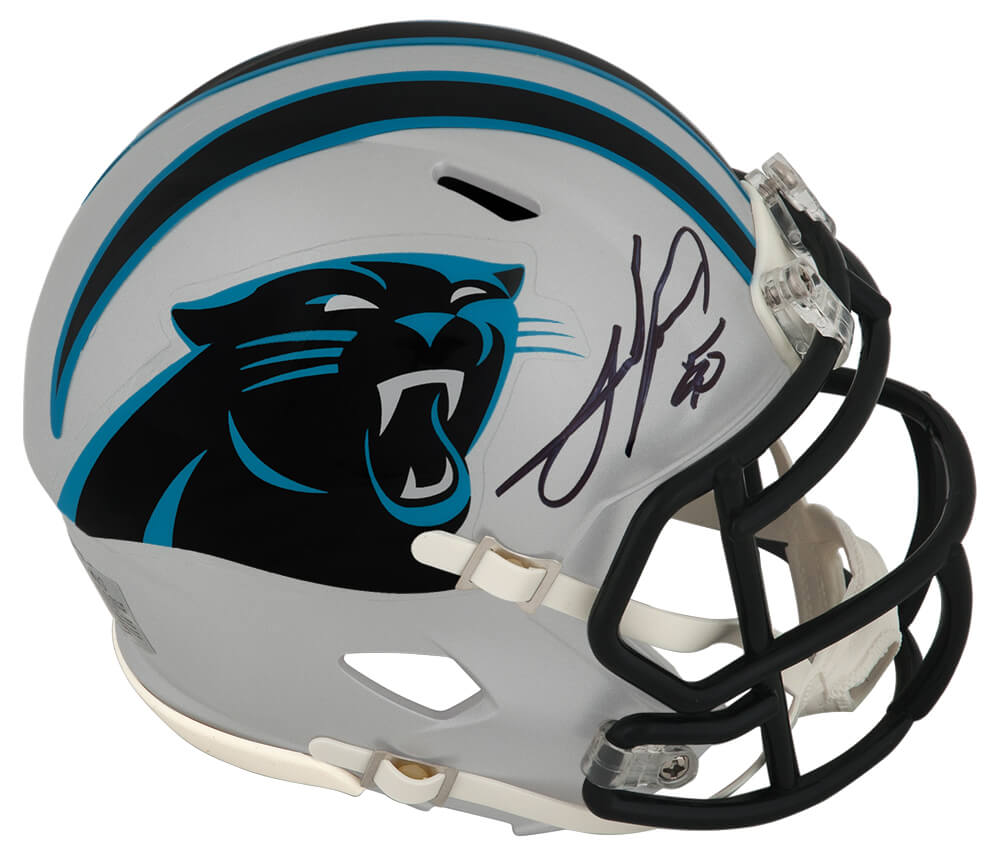 Julius Peppers Signed Carolina Panthers Riddell Speed Mini Helmet