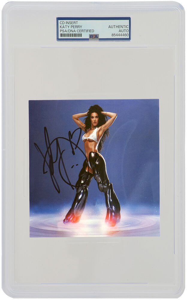 Katy Perry Signed 143 CD 5x5 Insert Card - (PSA/DNA Encapsulated)