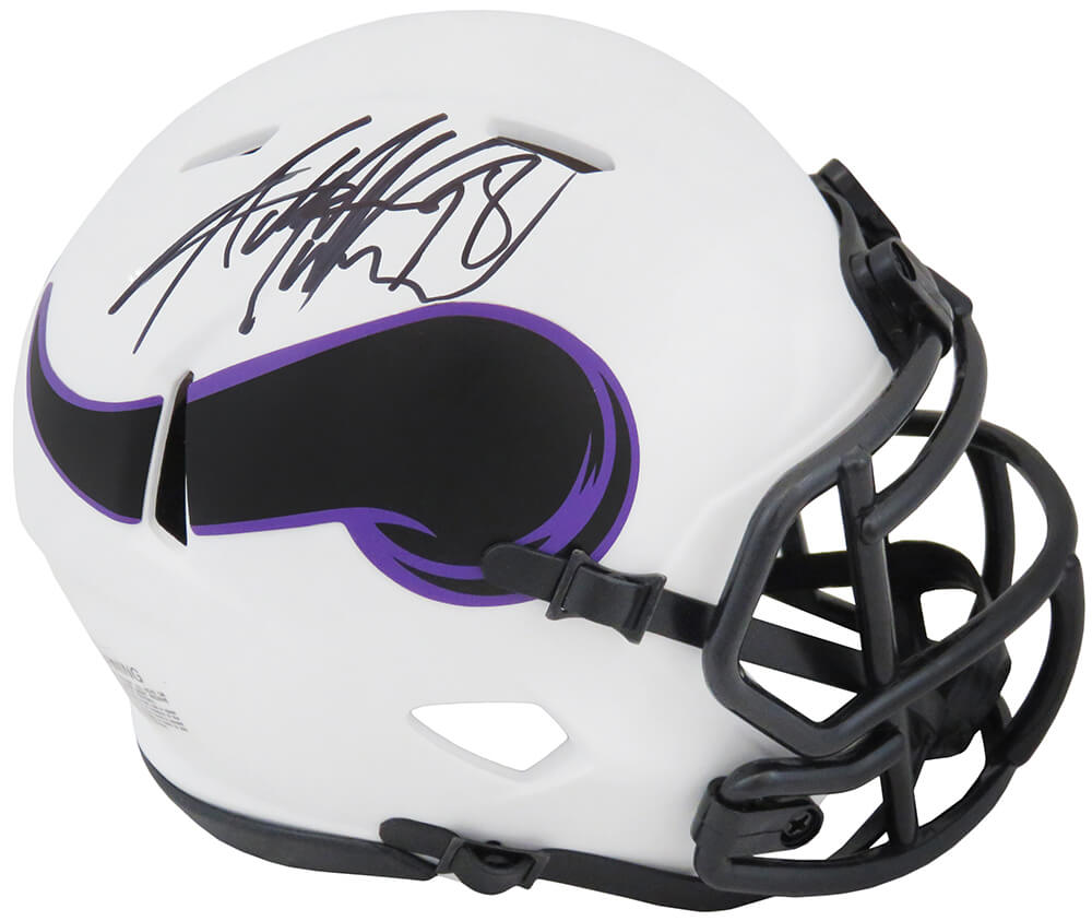 Adrian Peterson Signed Minnesota Vikings Lunar Eclipse Riddell Speed Mini Helmet
