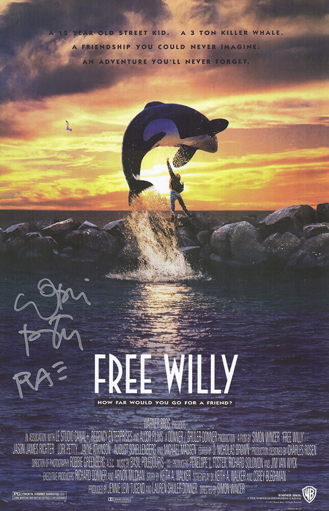 Lori Petty Signed Free Willy 11x17 Movie Poster w/Rae