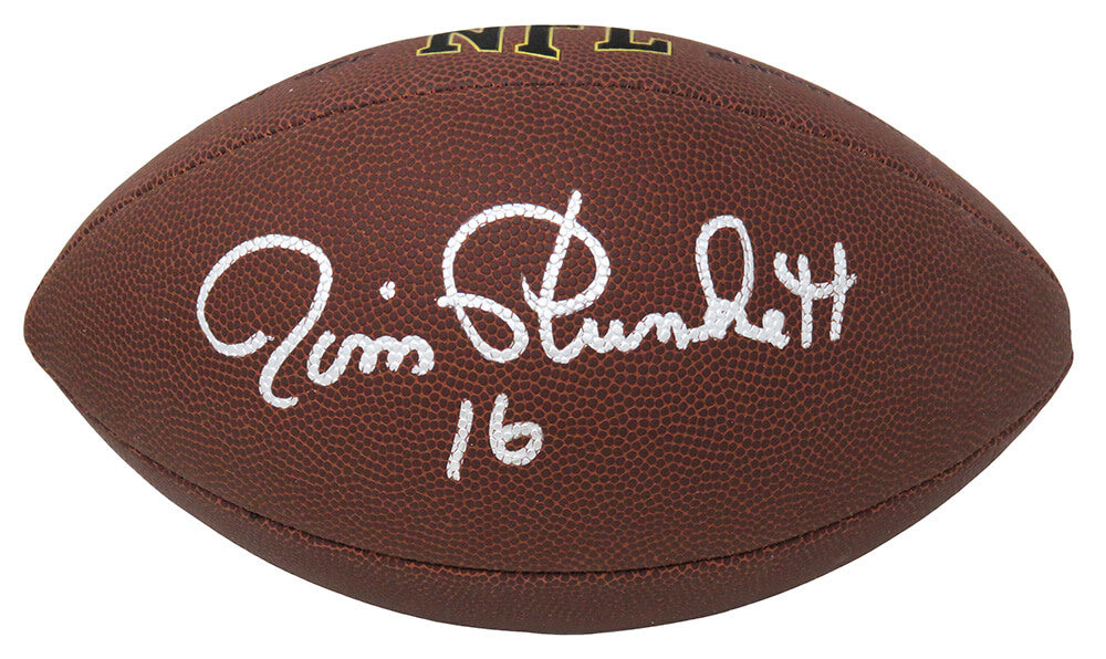 Jim Plunkett Signed Wilson Super Grip Full Size NFL Football