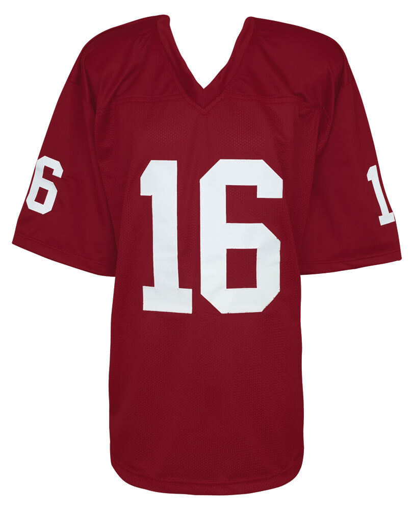 Jake Plummer Signed Red T/B Custom Football Jersey w/Snake