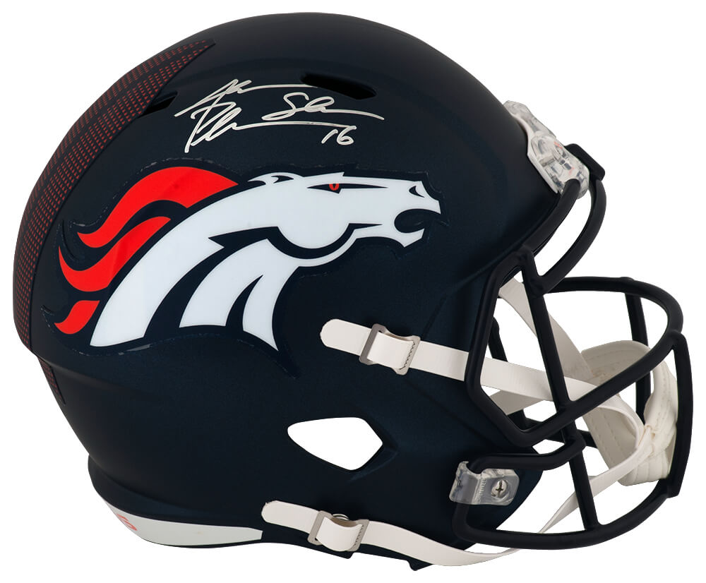 Jake Plummer Signed Denver Broncos (Current Style) Riddell Full Size Speed Replica Helmet w/Snake