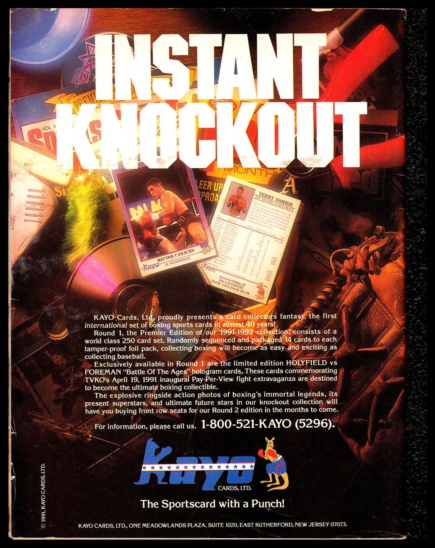 Thomas Hit Man Hearns Autographed Magazine Beckett BAS QR #BM37854