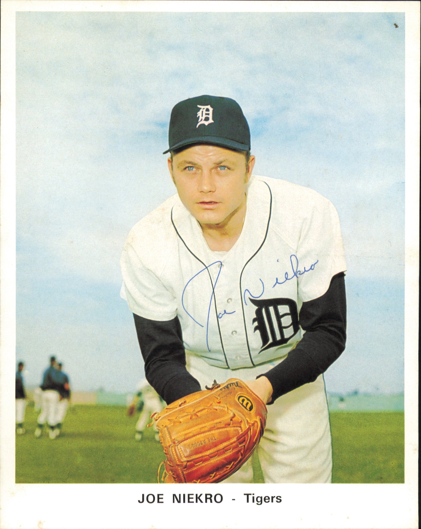 Detroit Tigers Autographed 13 Count Lot of 7x9 Team Issued Photos All Different With Joe Niekro SKU #236184