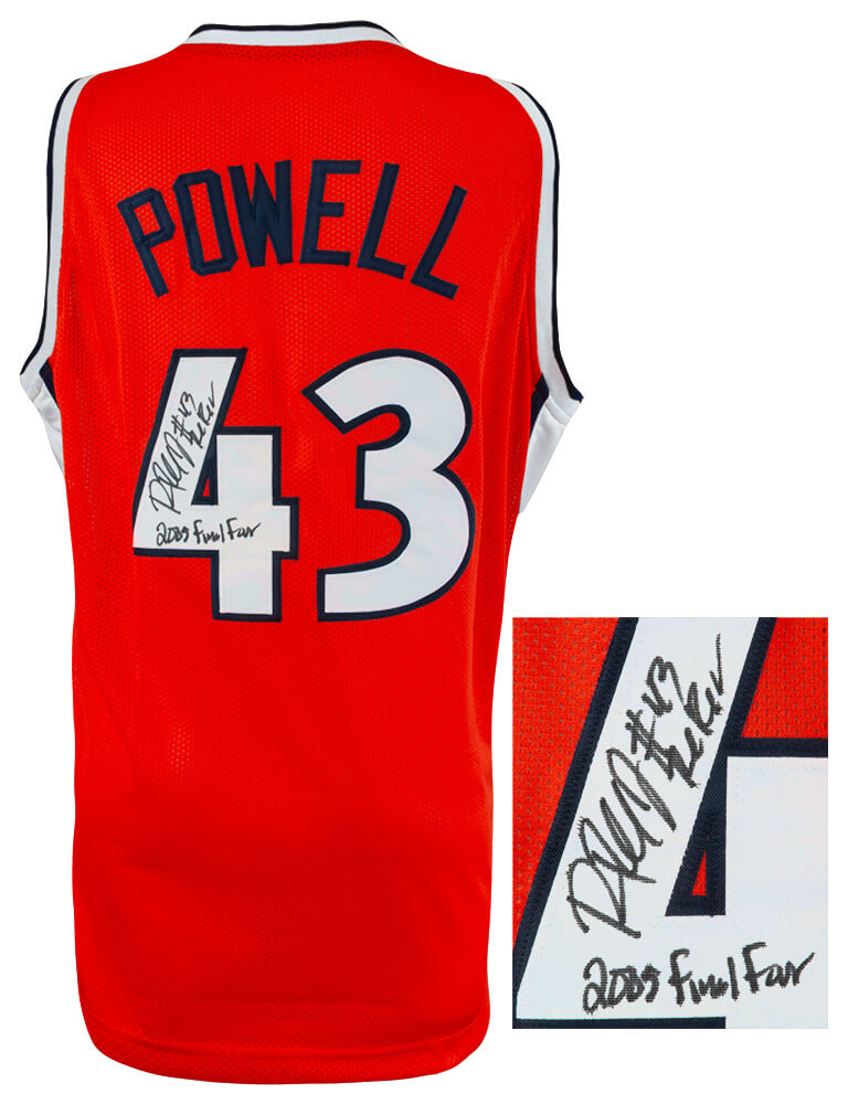 Roger Powell Jr. Signed Orange Custom Basketball Jersey w/The Rev, 2005 Final Four