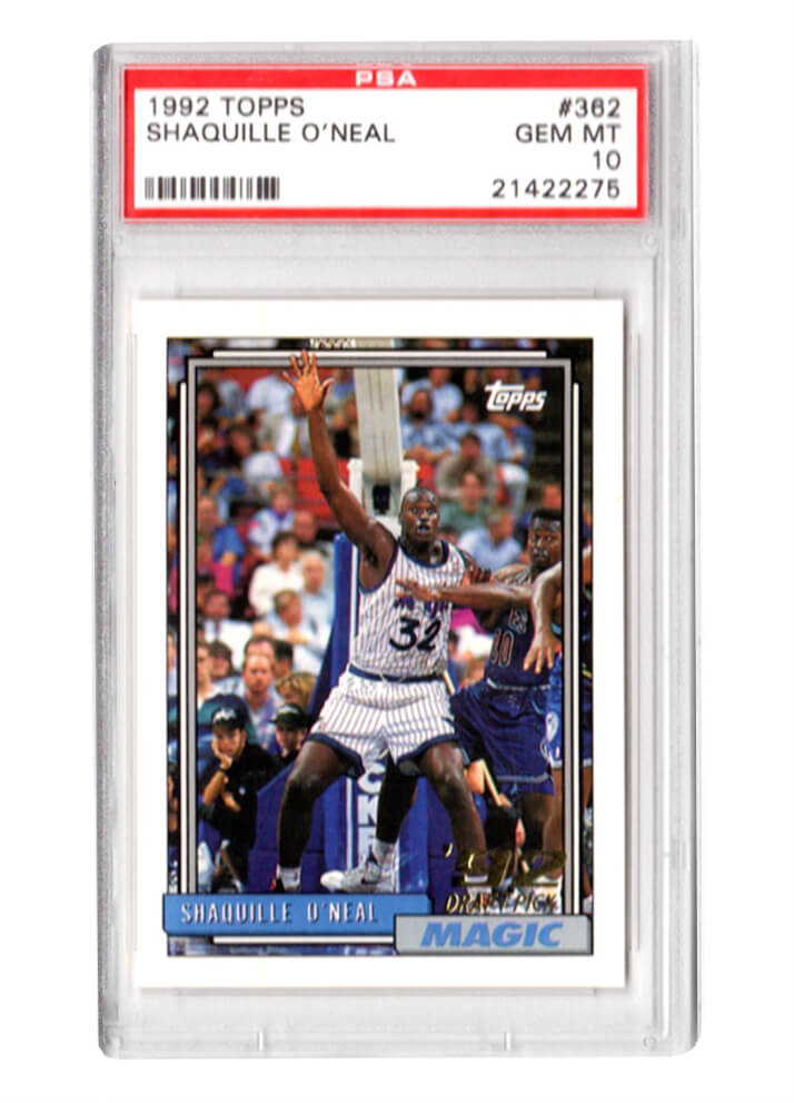 Shaquille O'Neal (Orlando Magic) 1992 Topps Basketball #362 RC Rookie Card - PSA 10 GEM MINT