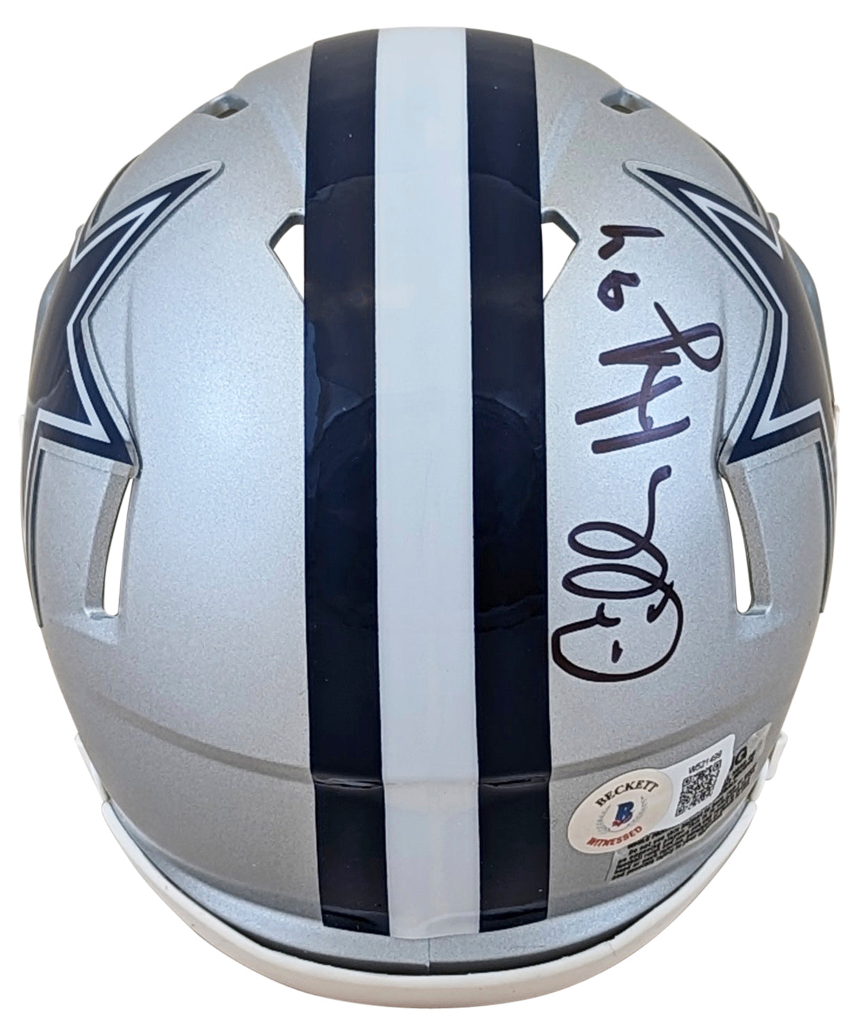 Cowboys Charles Haley Authentic Signed Speed Mini Helmet Autographed BAS Witness