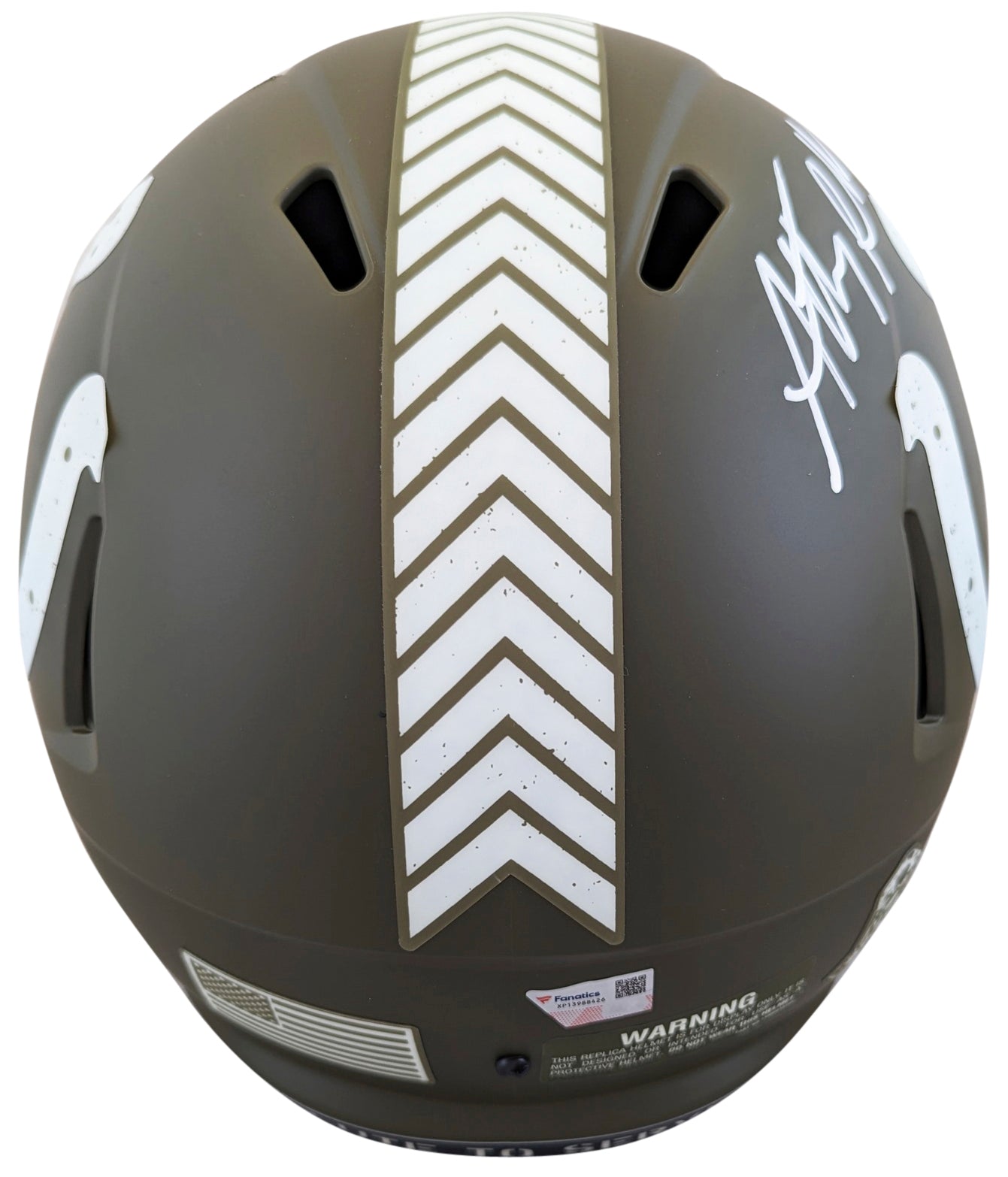 Colts Anthony Richardson Signed Salute To Service Full Size Speed Rep Helmet Fan