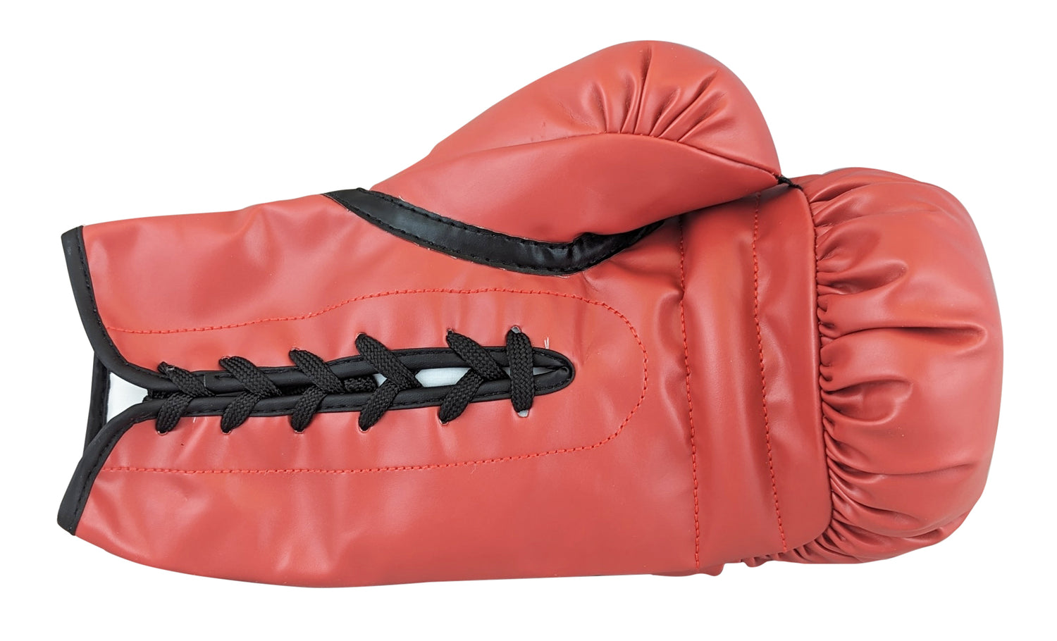 Tommy "Hitman" Hearns Signed Red Left Hand Everlast Boxing Glove BAS Witnessed