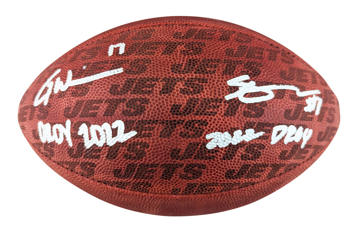 Jets Ahman "Sauce" Gardner & Garrett Wilson Signed "Duke" Football W/ Case BAS W