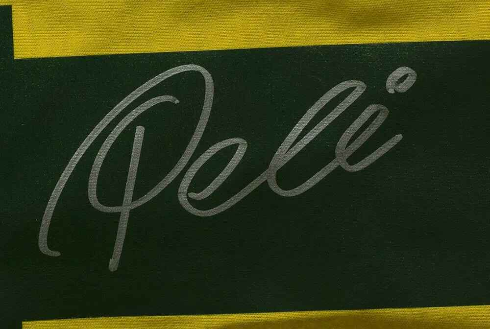 Pele Signed Brazil Soccer Jersey BAS