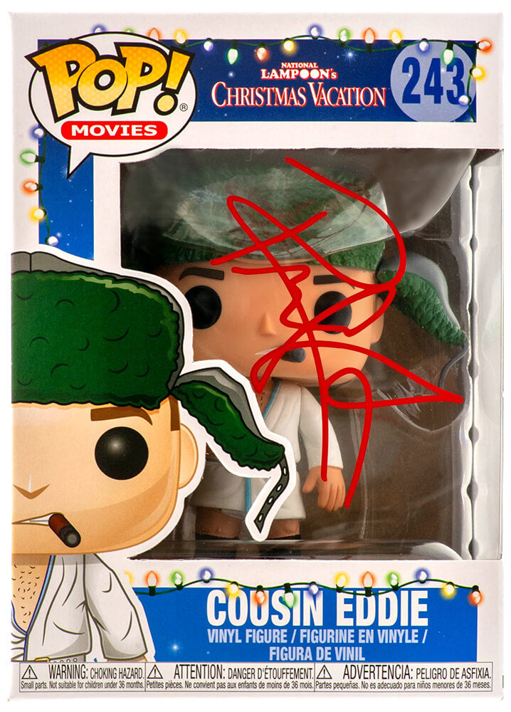 Randy Quaid Signed Christmas Vacation Cousin Eddie Funko Pop Vinyl Doll #243