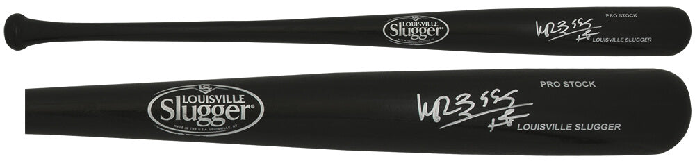 Manny Ramirez Signed Louisville Slugger Pro Stock Black Baseball Bat w/555 HR - (Beckett)