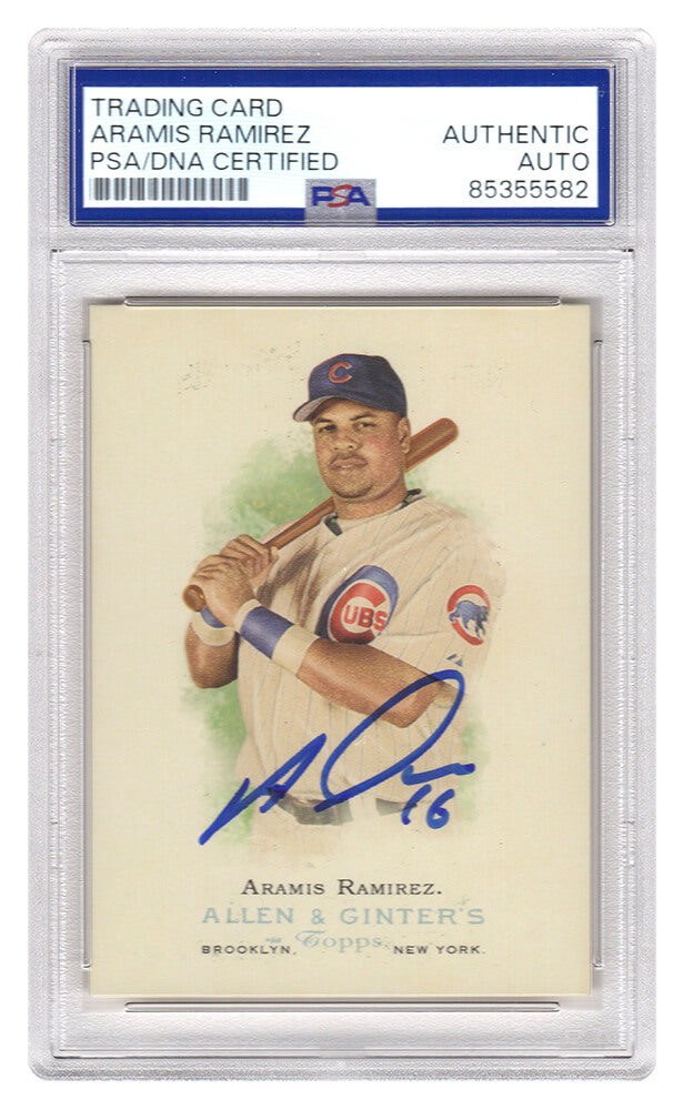 Aramis Ramirez Signed Cubs 2006 Allen & Ginter Baseball Card #230 - (PSA Encapsulated)