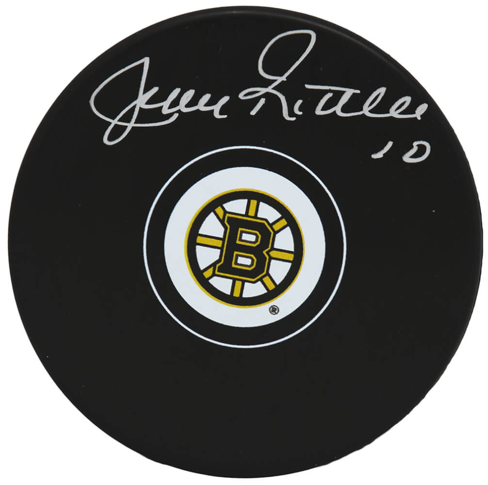 Jean Ratelle Signed Boston Bruins Logo Hockey Puck