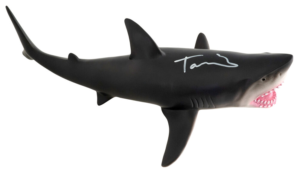 Tara Reid Signed Great White Shark 15-inch Grey Rubber Toy