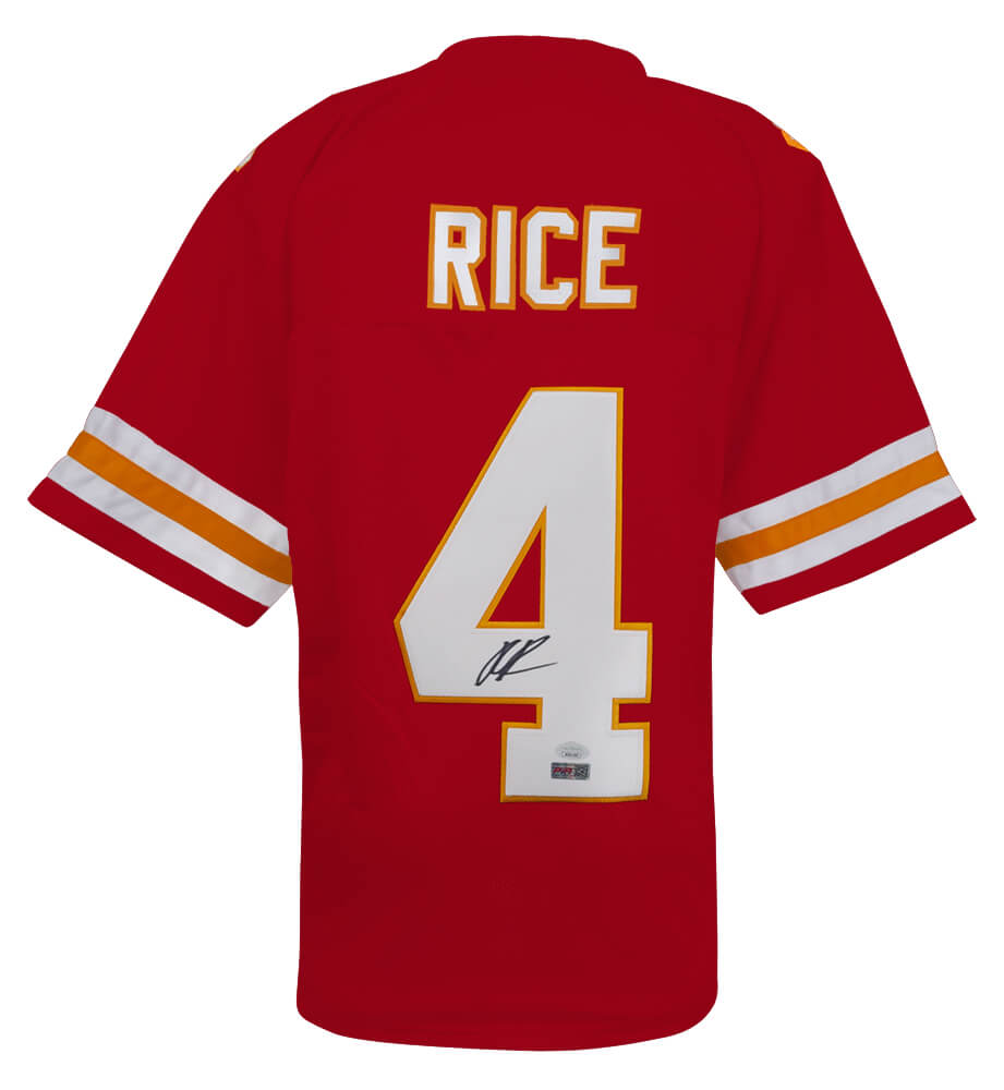 Rashee Rice Signed Red Custom Football Jersey - (JSA)