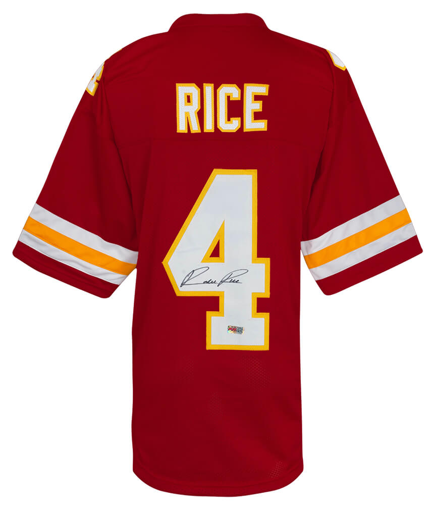 Rashee Rice Signed Red Custom Football Jersey