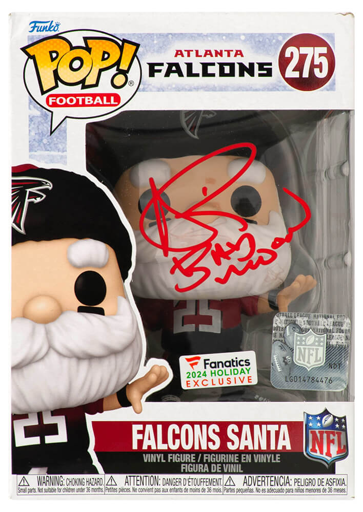Andre Rison Signed Atlanta Falcons 2024 'SANTA' Funko Pop Doll #275 w/Bad Moon
